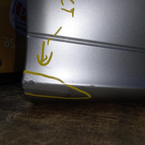 Ноускат Mercedes E-Class W211 '2002-2006 M112/M272 до рест серебро AVG AT RHD HID-ксенон (бампер ремонт)