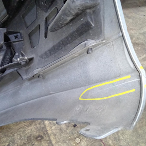 Ноускат Mercedes E-Class W211 '2002-2006 M112/M272 до рест серебро AVG AT RHD HID-ксенон (бампер ремонт)