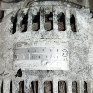 Генератор HONDA G20A/G25A CC2 4 к. круглый разъем, шкив 4 руч., ЦЕЛЬНЫЙ ( C/FR/IG/L ) 100211-8950 ( CJP96 )