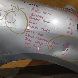 Крыло Toyota Allex/Corolla Fielder/Corolla Runx NZE120 '2000-2004/'2001-2002 перед, прав ПОД ПОРОГ,БРАК