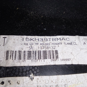 Уширитель крыла Dodge Nitro KA '2007 зад, лев чёрный 5KH39TRMAC