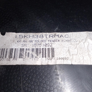 Уширитель крыла Dodge Nitro KA '2007 зад, прав чёрный 5KH38TRMAC