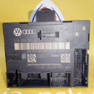 Блок комфорта Audi Q7 C6/4F2/4LB '2008 Cтор. пер.пас. F 4F0959792R