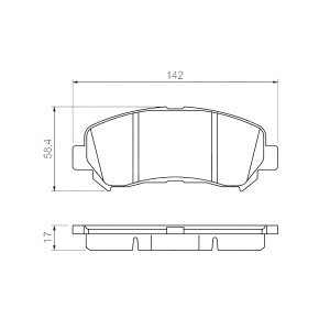 Колодки тормозные Nissan X-Trail/Dualis/Qashqai J10/NJ10/KJ10/NT31/TNT31/DNT31 ОСТАТОК 50-60% F AY040-NS132/PF-2546