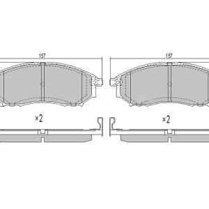 Колодки тормозные Nissan/Infiniti Armada#QX56/QX80 Z62/TA60 ОСТАТОК 70-80% F D1060-1LA1A/PN0841