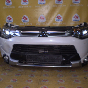 Ноускат Mitsubishi Outlander GG2W/GF7W '2014-2016 Без трубок охлаждения (Омыватели) Дефект R фары Дефект бампера ф.MOBIS ECM 921 ксенон,т.A047436