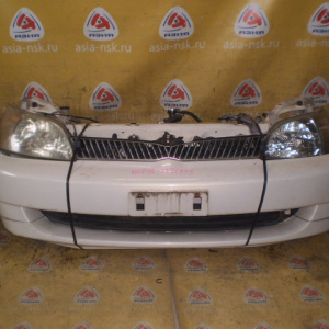 Ноускат Toyota Platz NCP12 '1999-2001 a/t Дефект бампера (порван снизу) Глубокие царапины R фары.Без L заглушки ф.52-009