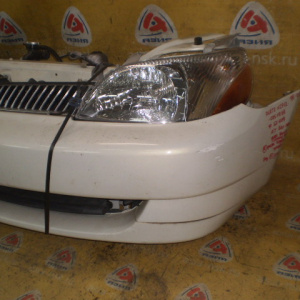 Ноускат Toyota Platz NCP12 '1999-2001 a/t Дефект бампера (порван снизу) Глубокие царапины R фары.Без L заглушки ф.52-009