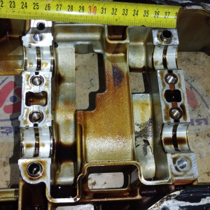 Поддон ДВС Toyota 2AZ-FE Alphard ANH20 картер, алюминий с крышкой балансира БЕЗ БАЛАНСИРА ( 10120 )