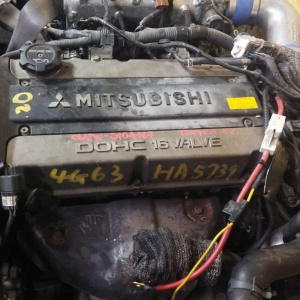Двигатель Mitsubishi 4G63T-HA5739 2WD/4WD TURBO ПРОБЕГ 124 Т КМ Airtrek CU2W-0104167