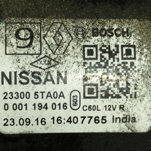Стартер Nissan MR20DD Serena C27 CVT 23300-5TA0A / 0001194016