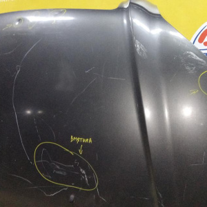 Капот Hyundai Tucson JM/BH '2004-2010 без решётки (дефект, вмятин много) 664002E020