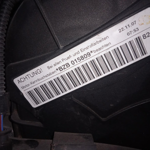 Двигатель Audi A3 BZB-015809 EA888 gen1 1.8 TSI 8P1 '2007