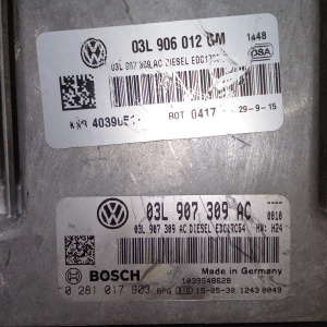 Блок управления двс Volkswagen Amarok CSH '2016 2.0L TDI 4WD 8AT 0281017093 03L906012GM