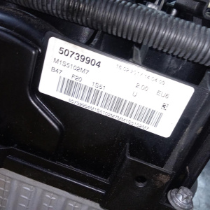 Двигатель BMW 1-Series B47D20A-50739904 118d 1S51 F20 '2017