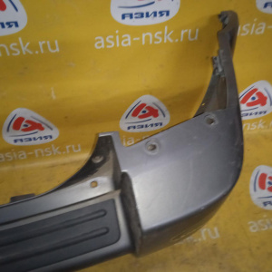 Бампер Hyundai Tucson JM/BH '2004-2009 зад (замят левый угол) 2 трубы, под уширители 866112E050