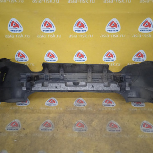 Бампер Hyundai Tucson JM/BH '2004-2009 зад (замят левый угол) 2 трубы, парктроники, жёсткость, под уширители 866112E050