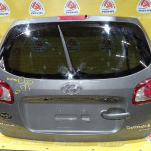 Дверь задняя Hyundai Santa Fe CM/BM '2009 фонари рест. без планки (вмятины)
