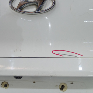 Дверь задняя Hyundai Tucson TL '2015 фонари, спойлер (вмятина)