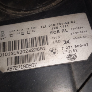 Ноускат BMW 5-Series F10 '2009-2013 до рест. правый руль ксенон адаптив., туманки, парктроники