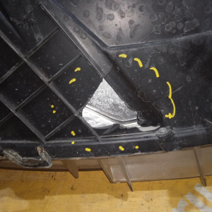 Фара Renault Koleos HY0 '2008 лев RHD HID дефект корпуса,сломаны крепления