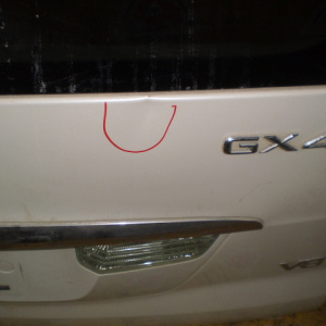 Дверь задняя Lexus GX470 UZJ120 '2002-2009 Камера,спойлер (Дефект)