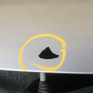 Дверь задняя HONDA Odyssey RA6 дефект спойлера (в сборе)