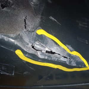 Стоп BMW 5-Series F10 L трещина на корпусе