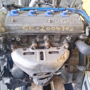 Двигатель Toyota 5E-FE-2004902 катушечный  БЕЗ НАВЕСНОГО Caldina/Corolla/Corsa/Raum EXZ10