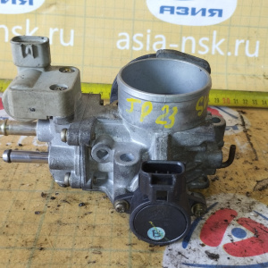 Заслонка дроссельная Toyota 3S-FE/4S-FE Ipsum ST190/SV40/ST200/ST210/SXM10/SXA10 22210-7A560 ПРОБЕГ 23 т. км. 3 болта ( кат.)( датчик х/х 22270-74270