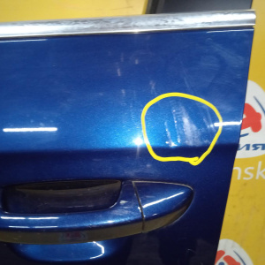 Дверь боковая Volkswagen Passat B6/3C2/3C5 '2007 перед, лев в сборе (дефект, вмятина)