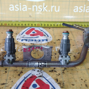 Форсунка Subaru EJ201 Forester SF5 стоимость за пару с рейкой цвет серый + клапан обратки R 17522-AA482 / A46-701 D17 + FBJC100 + A44-S26 R10 3324N