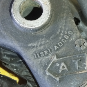 Подушка двигателя Nissan SR20-VE AD WPY11 2WD CVT зад R 11321-AD000 / 11320WD400