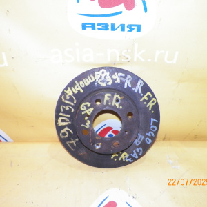 Диск тормозной Honda GA3 Logo F Не вентилируемый.