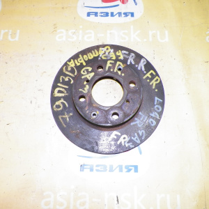 Диск тормозной Honda GA3 Logo F Не вентилируемый.