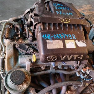 Двигатель Toyota 1SZ-FE-0337498 БЕЗ ГЕНЕРАТОРА ,ПРОБЕГ 77 Т КМ Vitz/Platz SCP10-5005322 '2001-