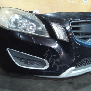 Ноускат Volvo V60 FW B4164T '2012 1.6L MPS6 AC RHD HID-ксенон, омыватели, камера (дефект туманки)