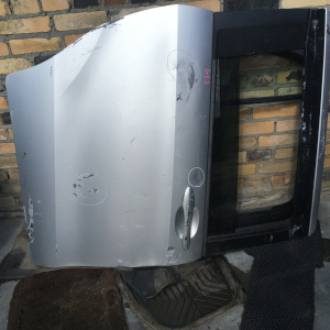 Дверь боковая Honda Freed GB3 зад, прав дефект (цена за голое железо)