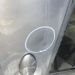 Дверь боковая Honda Freed GB3 зад, прав дефект (цена за голое железо)