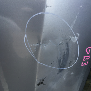 Дверь боковая Honda Freed GB3 зад, прав дефект (цена за голое железо)