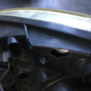 Ноускат Nissan Qashqai/Dualis KJ10 '2006-2010 дефект правой фары ф.11384(5) xenon тум.029065