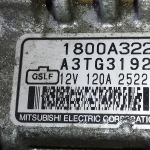 Генератор Mitsubishi 4B10/4B11/4B12 Outlander CY4A/CW5W 4 конт. 12V. 120A. ( G/S/L/F ) A3TG3192 / 1800A322