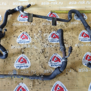 Патрубок радиатора печки Toyota 87240-35060 Land Cruiser Prado KDJ95-0020172 1KD-FTV КОМПЛЕКТ С КРАНОМ ВЕРХ + НИЗ