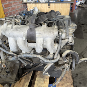 Двигатель Nissan QG16-DE-269169 BLACK МЕХ ДРОССЕЛЬ без компрессора Almera '2001-