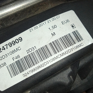 Двигатель BMW 2-Series Gran Tourer B38A15A-32479909 218i 2D32 1.5L Turbo F46 '2017