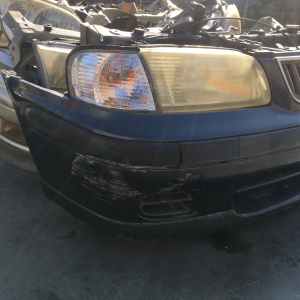 Ноускат Nissan Sunny B15 QG18 '1998-2002 a/t с габаритами (дефект радиатора) ф. 1602