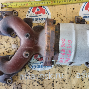 Коллектор выпускной Nissan QG18-DE Bluebird Sylphy QNG10 4WD отверстие под ЕГР 19 мм.+ катализатор 5M4 / 140048M201 + B08A06N300 / B08A06N310