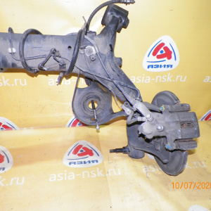 Балка SUZUKI YB41S/YB11S SX4 4WD ABS Disk. В  сборе с тросами ручника. R