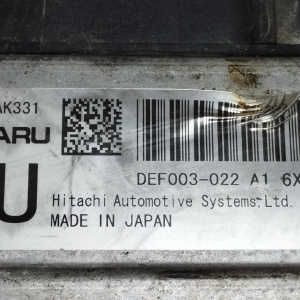 Компьютер Subaru Levorg 22765AK331 / DEF003-022 A1 FB16 VM4 4WD CVT ( ТУРБО ) TR580D59BA  ДЕФЕКТ КОРПУСА ВМЯТИНЫ