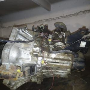 МКПП Toyota 4ZZ C150 5ст OLD кулиса сзади 23шл   1.4L ДЕФЕКТ КРЕПЛЕНИЯ Corolla ZZE110/ZZE120